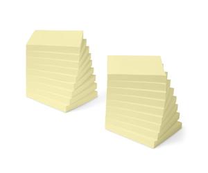 Amazon Basics - Foglietti Adesivi Standard, 18 Blocchi, Blocchi di Foglietti Autoadesivi, 100 Fogli per Blocco, Giallo, 7,6cm x 7,6cm
