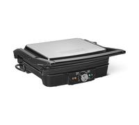 Amazon Basics - Griglia elettrica a contatto con controllo della temperatura, piastre antiaderenti, 2000 W, nero