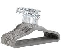 Amazon Basics - Grucce Appendiabiti Antiscivolo in Velluto (Neonati e Bimbi Piccoli), 29,5 cm (per Vestiti per Neonati), Confezione Da 30, Grigio