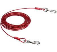 Amazon Basics Guinzaglio da cortile per cani fino a 57 kg, 9,14 m, Rosso