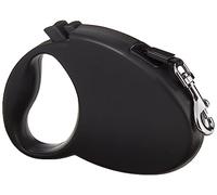 Amazon Basics Guinzaglio retrattile per cani, lunghezza estensibile 5 m, taglia S (fino a 20 kg), nero