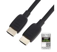 Amazon Basics HDMI Cable, 3 Feet, HDMI 2.1 to HDMI Cable (48Gbps), 8K@60Hz 4K@120Hz Certified Ultra High Speed, Black, Compatible with PS5/Xbox/TV/Monitor