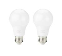 Amazon Basics Lampadina Edison a LED E27 con attacco a vite, 8 W (equivalenti a 60 W) bianco freddo, Non Dimmerabile (confezione da 2 pezzi)