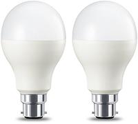 Amazon Basics Lampadina LED B22, 14W (equivalenti a 100W), Luce Bianca Calda, Dimmerabile- confezione da 2