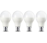 Amazon Basics Lampadina LED B22, 14W (equivalenti a 100W), Luce Bianca Calda, Dimmerabile- confezione da 4
