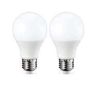 Amazon Basics Lampadina LED E27, 9W (equivalenti a 60W), Luce Bianca Calda, Dimmerabile, 2 unità (confezione da 2)