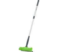 Amazon Basics Lavavetri estensibile con testa rotante a 180° e asta telescopica da 66-96,5 cm, ideale per la pulizia di finestre, specchi, piastrelle, Verde