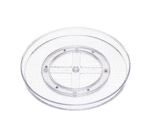 Amazon Basics Lazy Susan, organizer trasparente girevole da 30,5 cm - Confezione da 2 pezzi