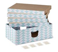 Amazon Basics Le, Tiragraffi per Gatto, Confezione da 4, con Stampa a Colori