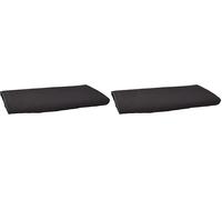 Amazon Basics Lenzuolo di sopra in microfibra, 275 x 275 cm, nero, tinta unita (Confezione da 2)