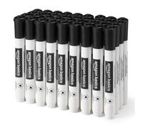 Amazon Basics Low-Odor Dry Erase Whiteboard Markers, Chisel Tip, Black, 36 Count