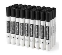 Amazon Basics Low-Odor Dry Erase Whiteboard Markers, Fine Tip, Black, 36 Count