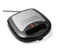 Amazon Basics Macchina per panini e waffle 3 in 1, con piastre rimovibili, da 700 W, Nero