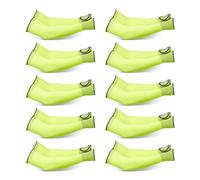 Amazon Basics. Manicotti Protettivi per le Braccia. Antitaglio. Lunghezza 45.7 centimeters. con Foro per Pollice. Colore Giallo. 10 Paia