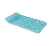 Amazon Basics Materassino Gonfiabile, Zattera Gonfiabile per Piscina per Adulti, Design a Gonfiaggio Rapido, Blu, 153,9 x 79,5 cm