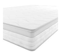 Amazon Basics Materasso Singolo a molle insacchettate a 7 zone, Medio-rigido (H3), 100 x 200 x 21.5 cm, Bianco