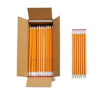 Amazon Basics - Matite HB2 in Grafite con Corpo in Legno, Già Temperate, con Gomma Senza Sbavature, per Scuola e Bambini, Confezione da 150