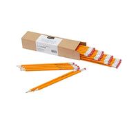 Amazon Basics - Matite HB2 in Grafite con Corpo in Legno, Già Temperate, con Gomma Senza Sbavature, per Scuola e Bambini, Confezione da 30