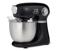 Amazon Basics Mixer con supporto, impastatrice e planetaria, con ciotola da 5 l, 12 velocità, pulsante a impulso, 1000 W, Grande, Nero
