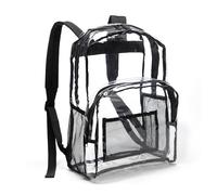 Amazon Basics Mochila Clásica de Diario Escolar, Transparente | 1 Unidad