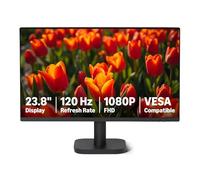 Amazon Basics - Monitor per Computer da 60.45 cm 120 Hz, FHD 1080 P, HDMI, DP, VGA, Compatibile VESA, per Ufficio, Casa, Nero