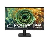 Amazon Basics - Monitor per Computer da 68,6 cm 120 Hz, FHD 1080 P, HDMI, DP, VGA, Compatibile VESA, per Ufficio, Casa, Nero