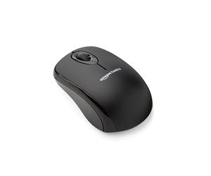 Amazon Basics Mouse senza fili per computer, con microricevitore, nero