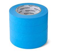 Amazon Basics Nastro adesivo per pittura, 2.3 cm x 55 m, confezione da 4 rotoli, Blu