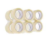 Amazon Basics Nastro da imballaggio, da 4.8 cm x 66 m, spessore di 0.04 mm (12 rotoli), trasparente
