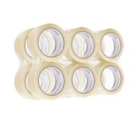 Amazon Basics Nastro da imballaggio, da 50 mm x 55 m, spessore di 0.07 mm (12 rotoli), 54.8 m, trasparente