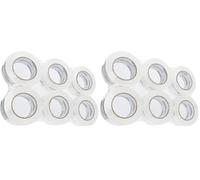 Amazon Basics Nastro da imballaggio, Larghezza standard: 4,7 cm W x 99,6 m, confezione da 12, Traslochi,Trasparente