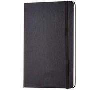 Amazon Basics Notebook classico A5, blocco notes diario per scrittura e presa di appunti in ufficio, a scuola e a casa, a pagine bianche, 240 pagine, nero