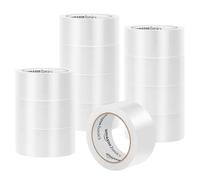 Amazon Basics Packaging Tape for Shipping, Moving and Storing, 1.88" x 54.6 yds, 12-pack, Translucence