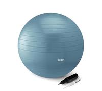 Amazon Basics, Palla da fitness per yoga e pilates, 58-66 cm di diametro, verde acqua