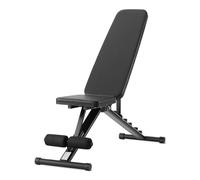 Amazon Basics Panca per allenamento regolabile, pieghevole, per palestra a casa, Nero, 135 x 38 x 116 cm