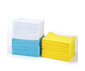 Amazon Basics Panni in microfibra, panno per la pulizia (confezione da 48 unità), Multicolore, 40.6 x 30.5 cm