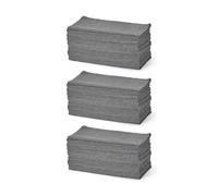 Amazon Basics - Panni per la Pulizia in Microfibra, 30.5cm x 30.5cm, Grigio, Confezione da 144, per Auto, Camion, Barche, Asciugatura Senza Aloni e Lucidatura