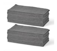 Amazon Basics - Panni per la Pulizia in Microfibra, 30.5cm x 30.5cm, Grigio, Confezione da 36, per Auto, Camion, Barche, Asciugatura Senza Aloni e Lucidatura