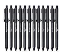 Amazon Basics Penna a sfera a scatto - Nero - Confezione da 12