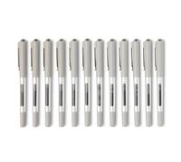 Amazon Basics - Penne Gel Roller a Punta Fine, Ideali per Scuola e Ufficio, Punta Fine (0,7mm), Nero, Confezione da 12