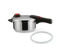 Amazon Basics Pentola a Pressione in Acciaio Inox a Induzione, 4 Litri, Argento