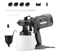 Amazon Basics Pistola a Spruzzo Elettrica 700W con Serbatoio da 1.200ml, 4 Ugelli e 3 Modalità di Spruzzo, per Interni ed Esterni, Grigia