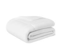 Amazon Basics Piumino Matrimoniale 4 Stagioni 300 gsm - Trapunta ipoallergenica con Imbottitura Alternativa alla Piuma, 220 x 240 cm, Bianco
