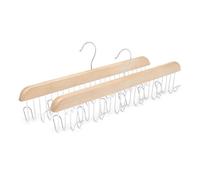 Amazon Basics Portacinture in legno, naturale, confezione da 2