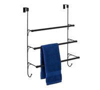 Amazon Basics Portasciugamani da sopra la porta, Nero, 49 x 17 x 63 cm