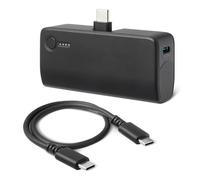 Amazon Basics Power Bank da 5000mAh, Max. 20W, Caricabatterie Portatile con Connettore USB-C Integrato, per Telefoni e Tablet