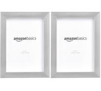Amazon Basics Rettangolare, Cornice per foto, 13 x 18 cm, Confezione da 4, Nichel