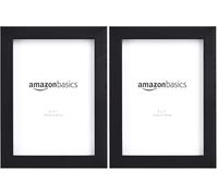 Amazon Basics Rettangolare Cornice per foto - 13 x 18 cm, Nero, Confezione da 4