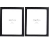 Amazon Basics Rettangolare Cornice per foto - 20 x 25 cm, Confezione da 4, Nero