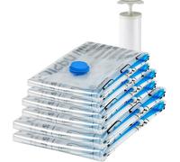 Amazon Basics Sacchetti sottovuoto con pompa a mano Cerniera confezione da 6 (2